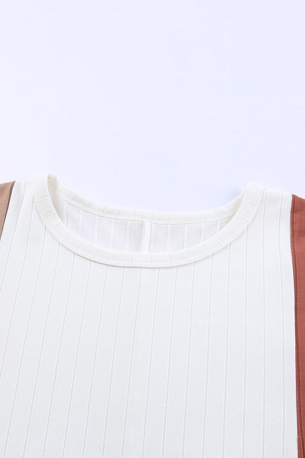 Apricot Colorblock Dolman Knit Top