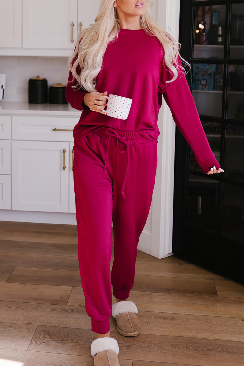 Long Sleeve Pullover and Jogger Pants Lounge Set