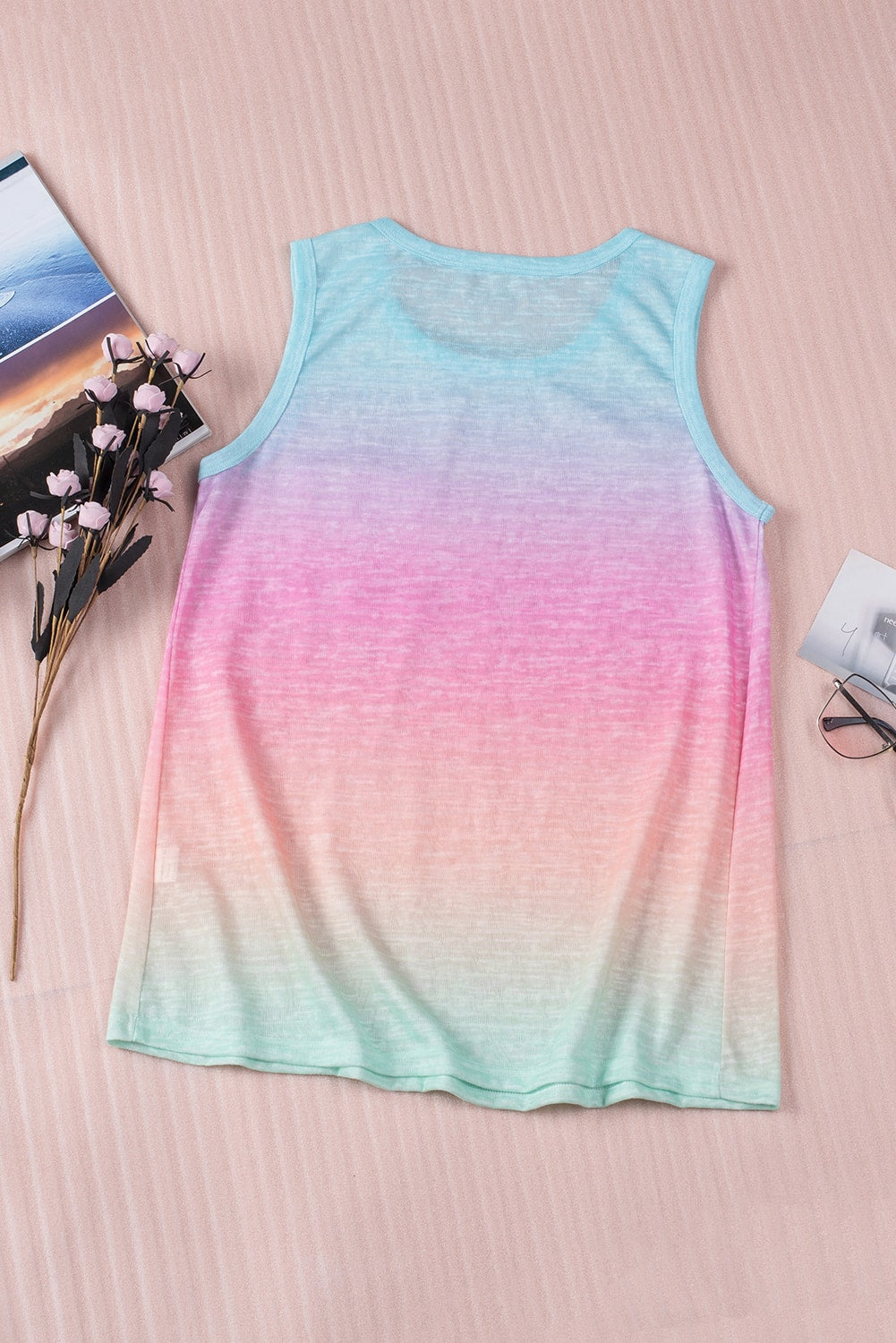 Multicolor Ombre Tank Top