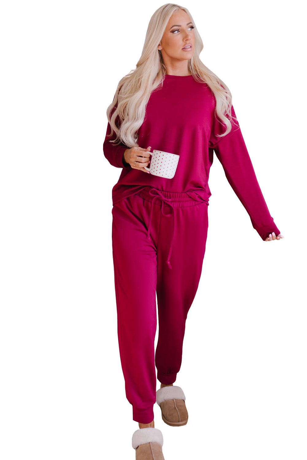 Long Sleeve Pullover and Jogger Pants Lounge Set