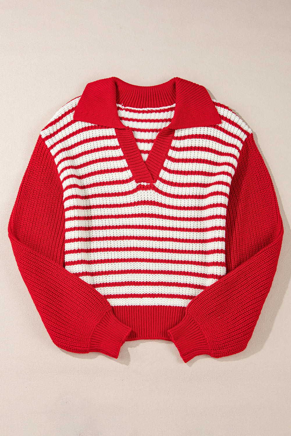 Red Lantern Sleeve Sweater